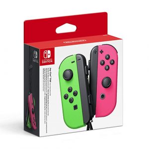 Nintendo Switch Joy-con Verde y Rosa Neon Edición Splatoon